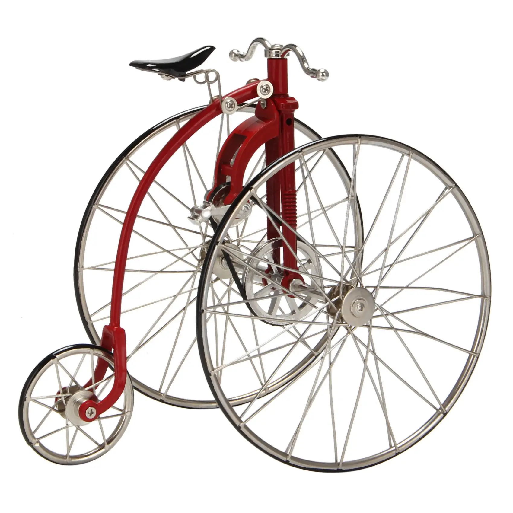 

1:10 сплав креативный литый под давлением гоночный трехколесный велосипед модель подарок на день рождения Модель красный