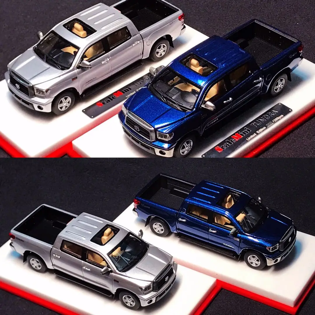 

ScaleMini limited edition 1:64 Toyota Tundra TUNDRA pickup truck with bucket simulation resin car model decoration gift
