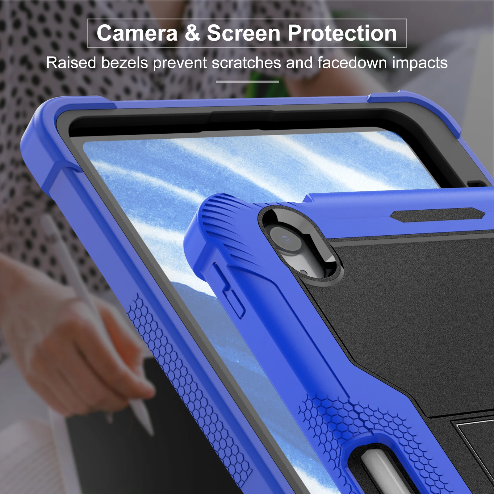 Фото Чехол для планшета iPad Air 5 Air 6 A16 11th Pro 11 Air 13 Armor Stand Противоударный для iPad 10.5 10.2 9th 8th 6th 9.7 Mini 7 6 №3