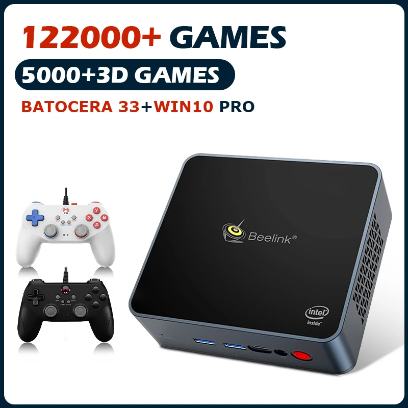 

Super Console X PC Lite Retro Video Game Consoles Beelink Mini PC For PS2/WII/PS1/SS/N64 Win10 Pro Game Player With 120000 Game