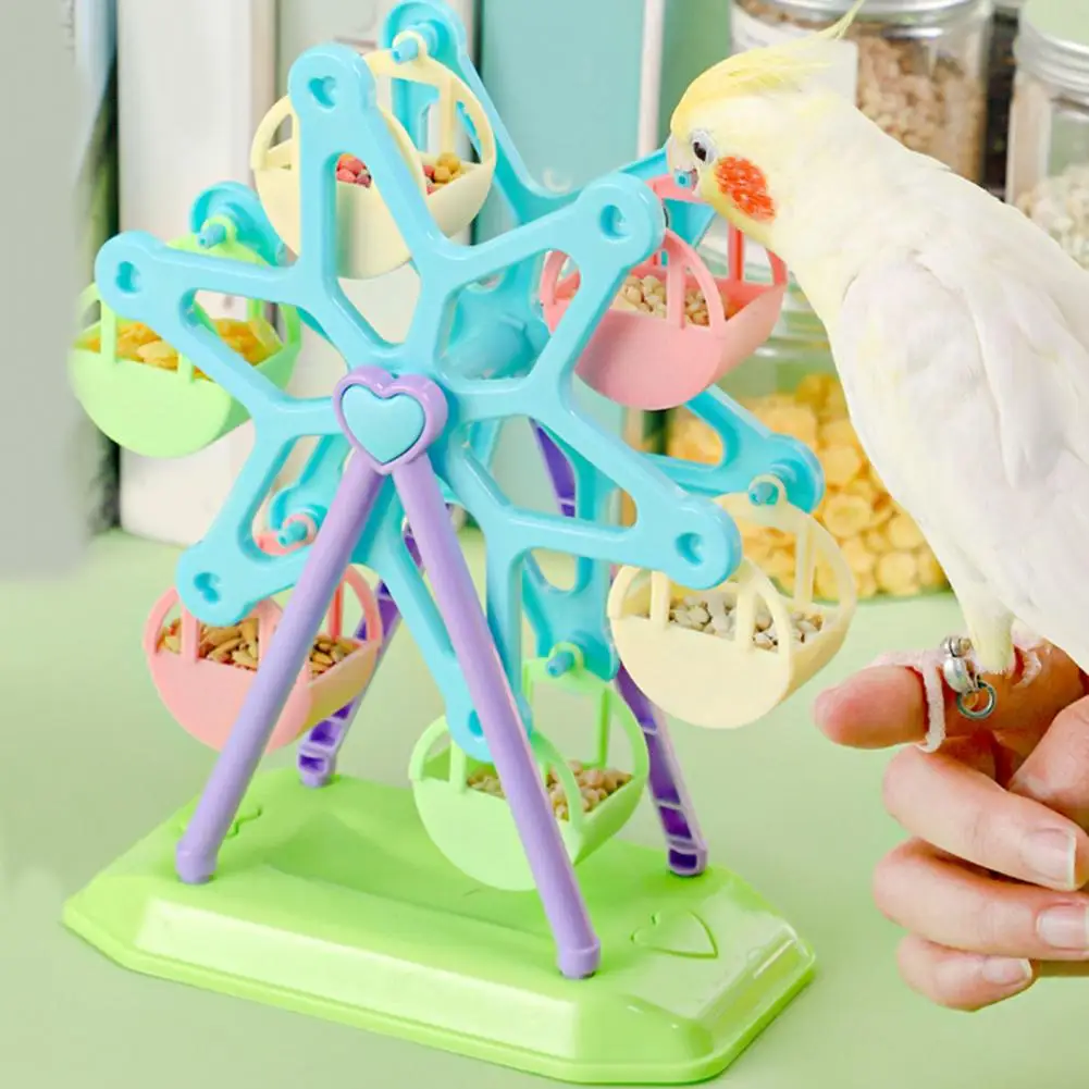 

Bird Training Toy Colorful Wheel Feeder Toy Enhancing Bird Intelligence Foraging Skills for Pet Parrots Budgies for Engagement