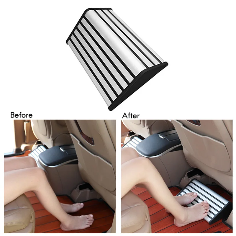 

For Tesla Model 3 Y Car Rear Back Seat Aluminum Alloy Rest Pedal Rest Pedal Automotive Interior Accessories