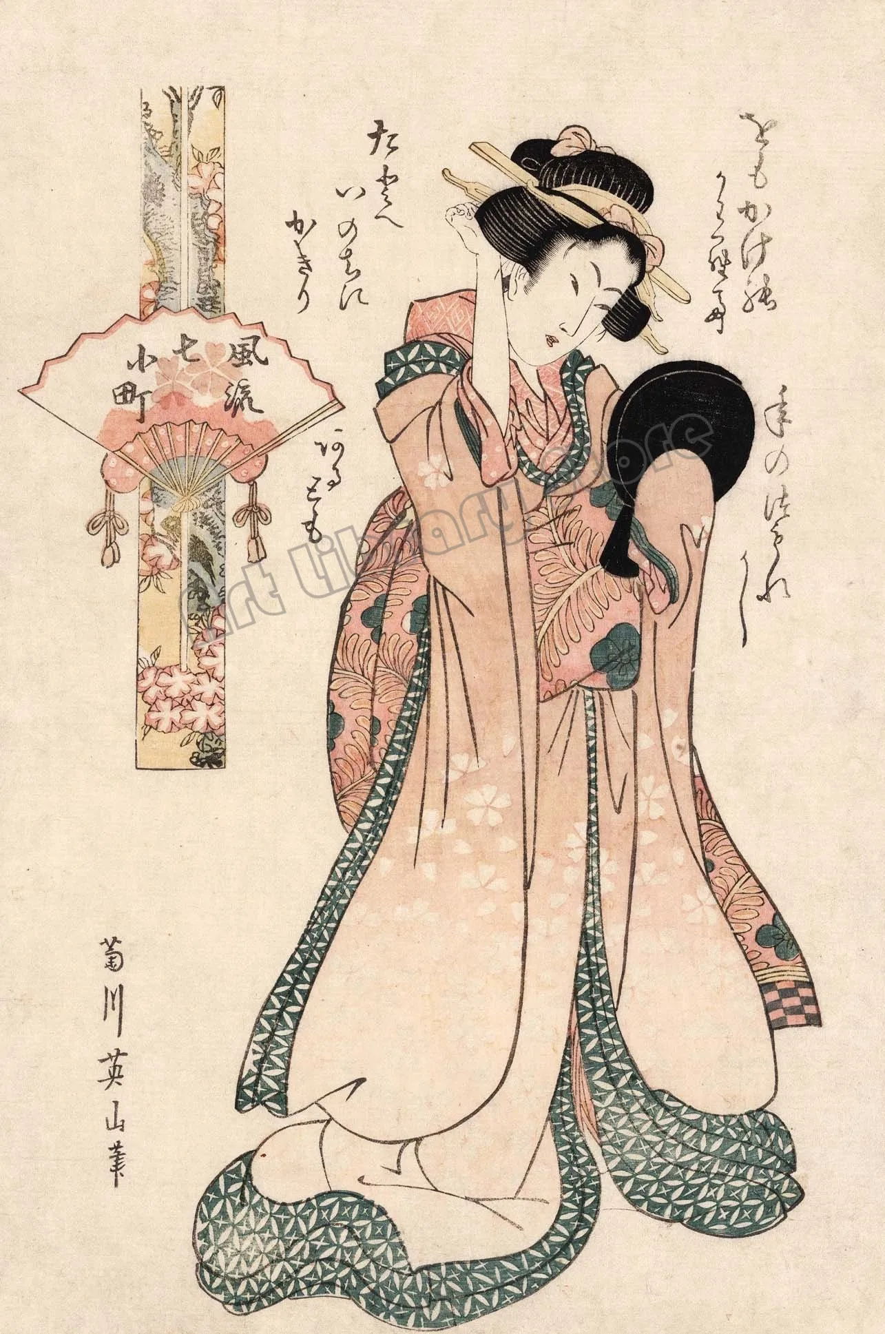 

Портрет гейши, печать на холсте