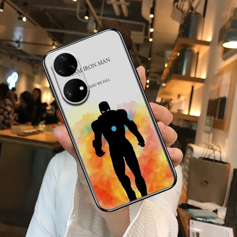marvel team celular phone case for huawei p50 p40 p30 p20 10 9 8 lite e pro plus black etui coque painting hoesjes comic fas free global shipping