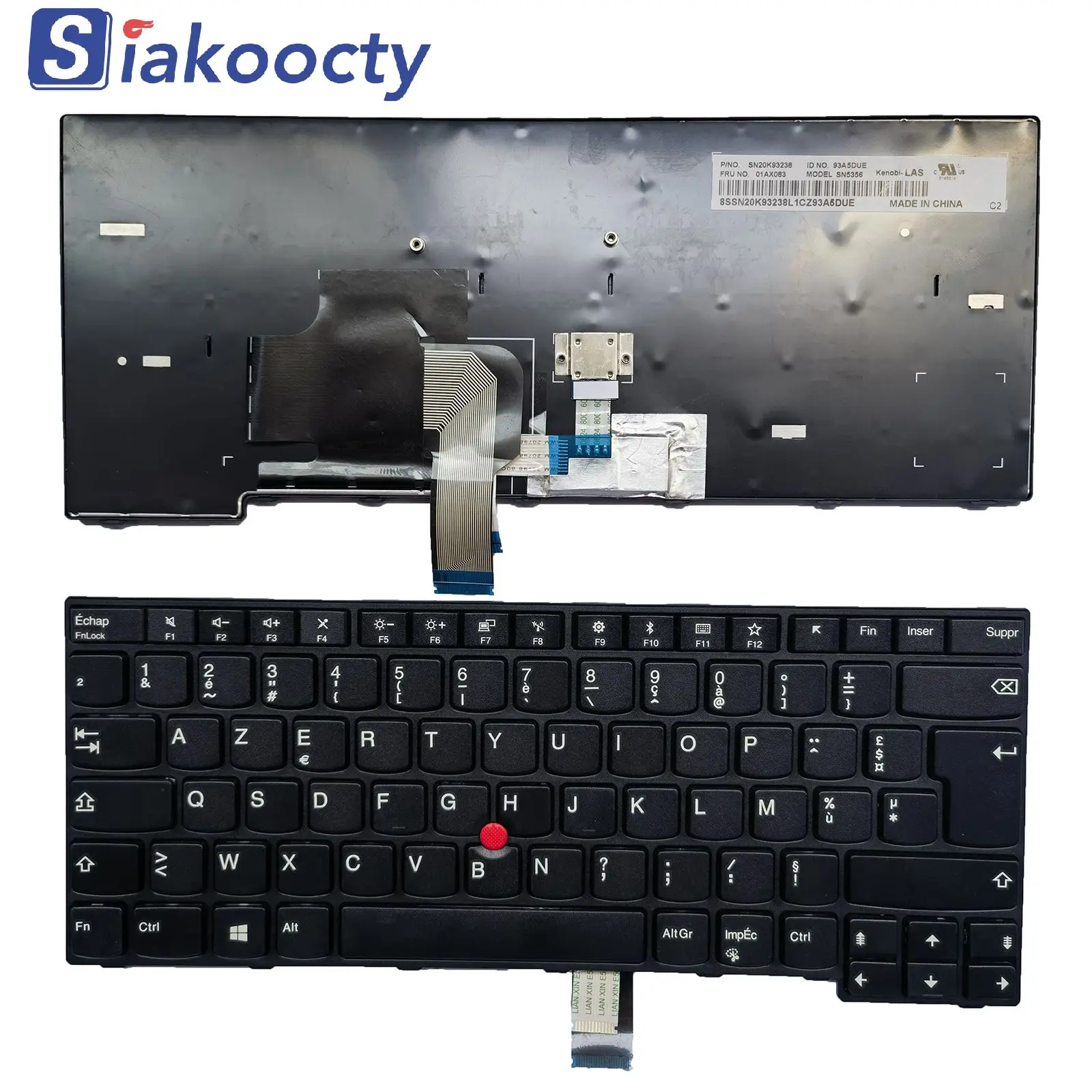 Клавиатура FR/TR/UK/IT для Lenovo Thinkpad E470 (20H1 20H2) E470c E475 (20H4)