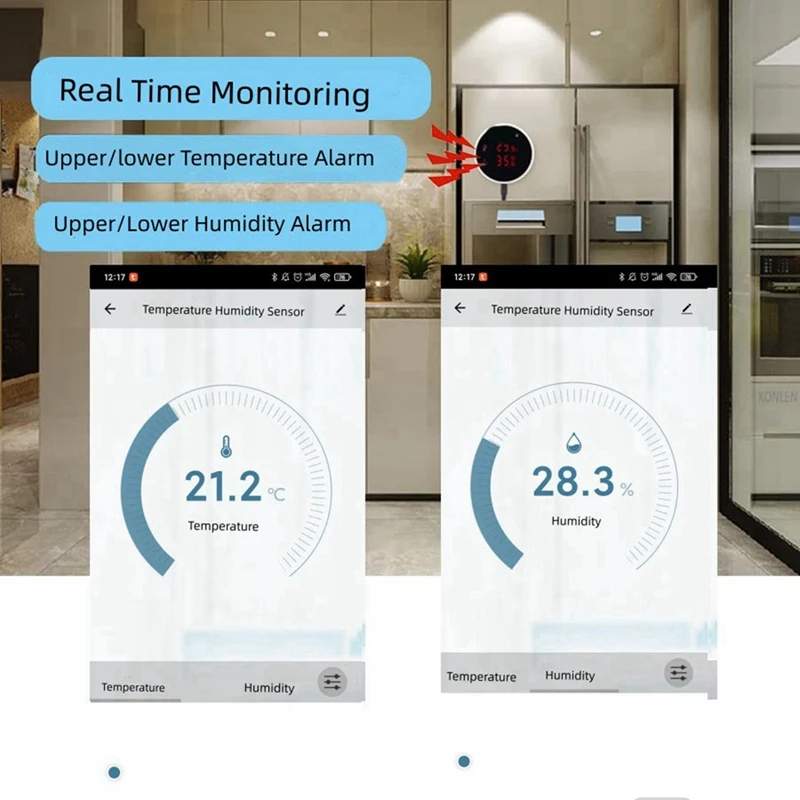 Tuya Wi-Fi датчик температуры и влажности внешний зонд цифровой ЖК-дисплей комнатный