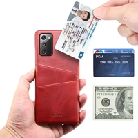 leather case for samsung galaxy note 20 ultra 10 s21 plus s20 s10 s10e card pocket slot shockproof pu luxury back cover