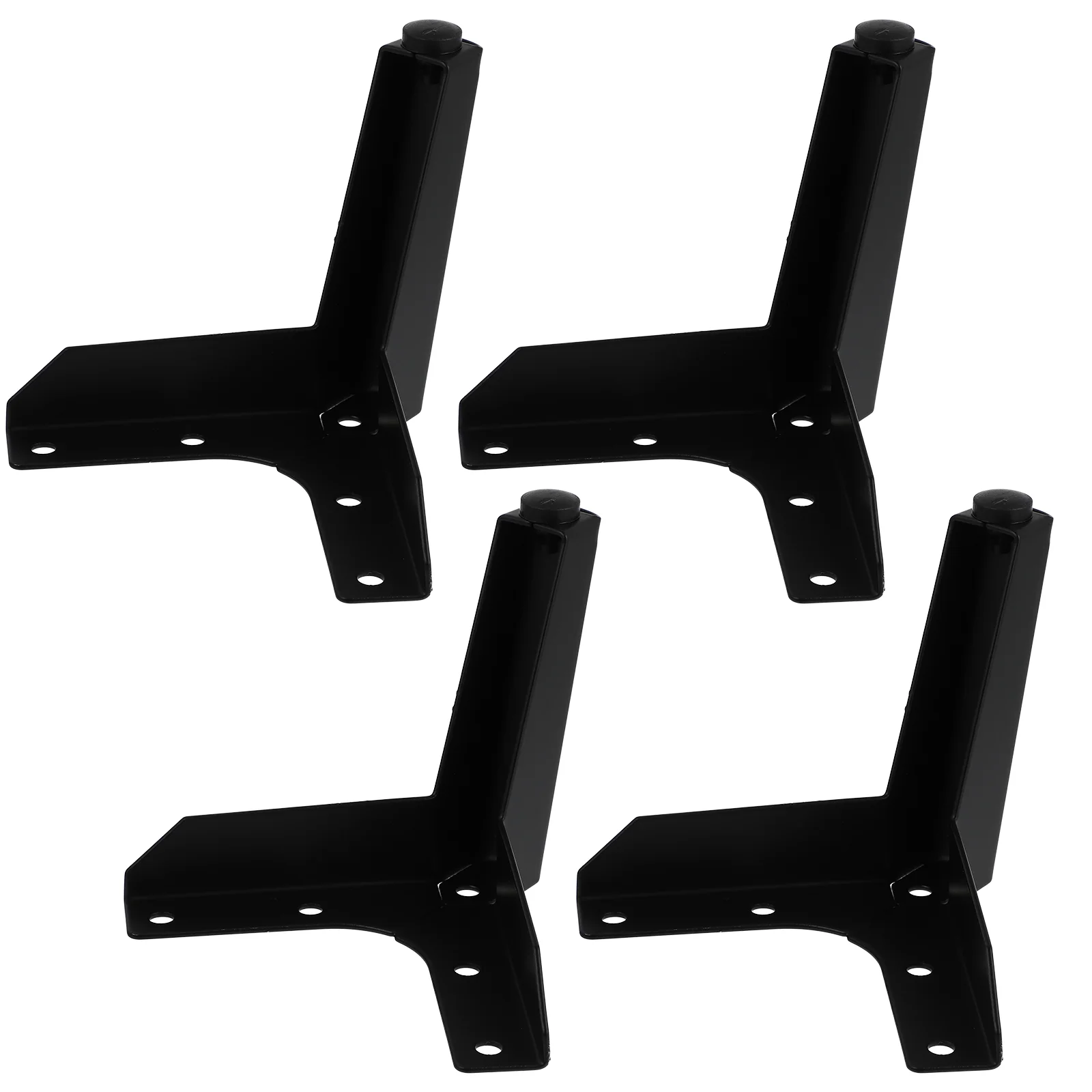 

4 Pcs Furniture Legs Black Bench Iron Sofa Foot Stainless Steel Tea Table Feet Cabinet For