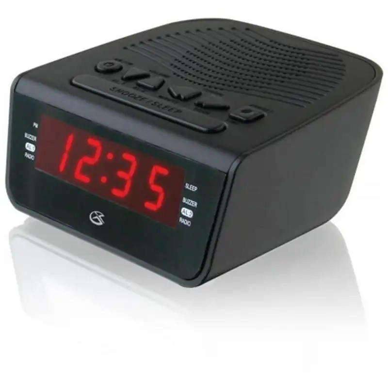 

Digital LED Dual Alarm Clock Radio, Black