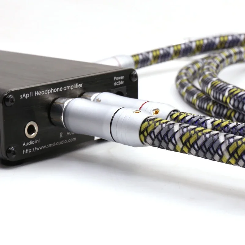 Медный посеребренный соединительный кабель с посеребренной вилкой разъема A52 6N