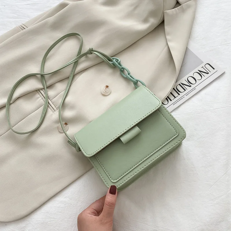 Fashion Brand Women's Small Crossbody Bags Lightweight PU Leather Messenger Bag Flap Handbags Purse Summer Travel Bag for Female