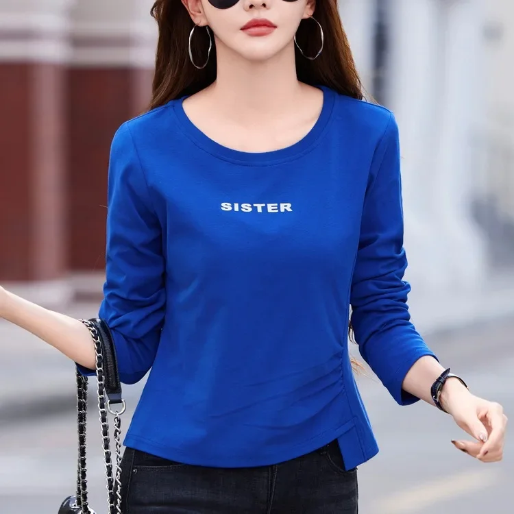 Модная хлопковая футболка свободного кроя женская с короткими рукавами новый