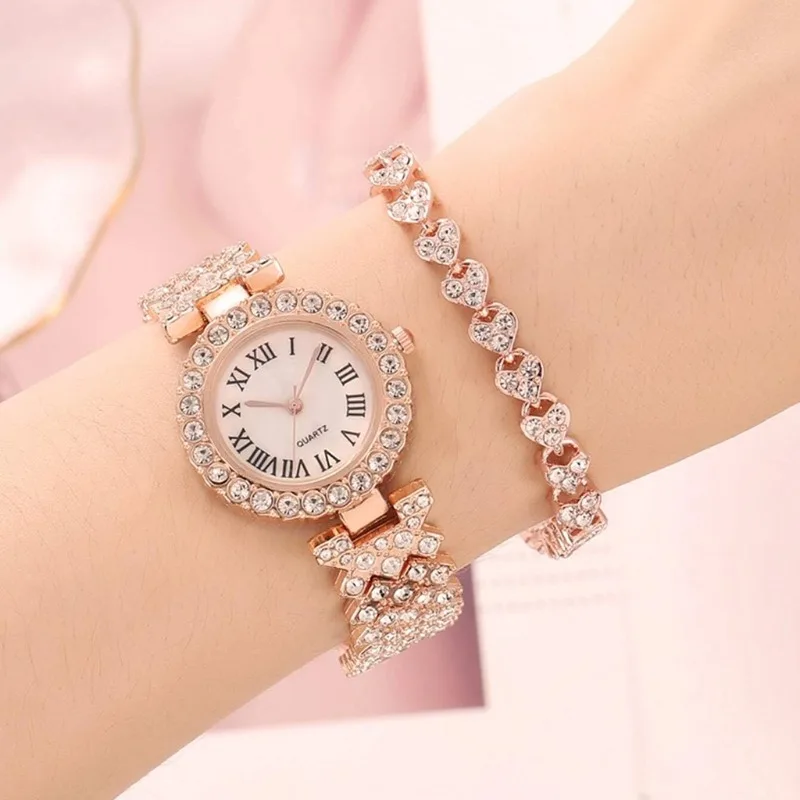 

Luxury Bracelet Watches Women Crystal Dress Wristwatches Clock Women's Fashion Casual Quartz Watch Reloj Mujer Relogio Feminino