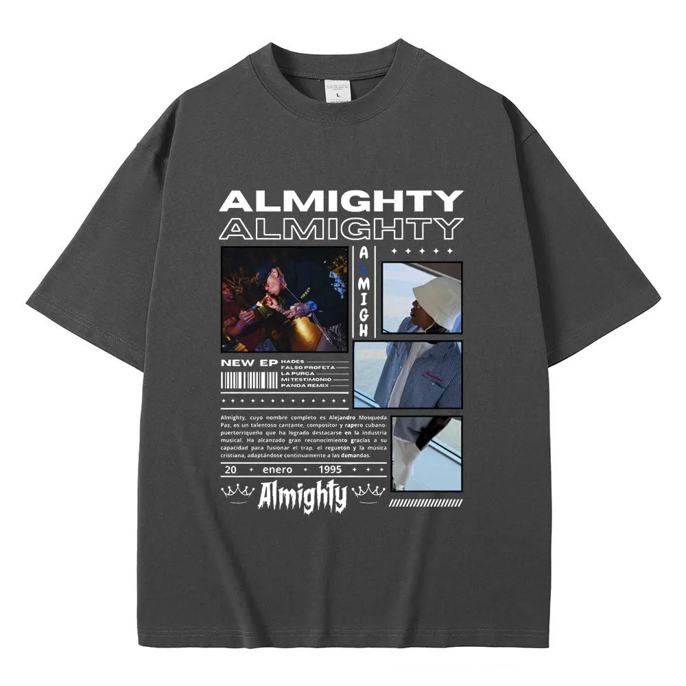 Лимитированная футболка с обложкой альбома Almighty мужская и женская модная в стиле