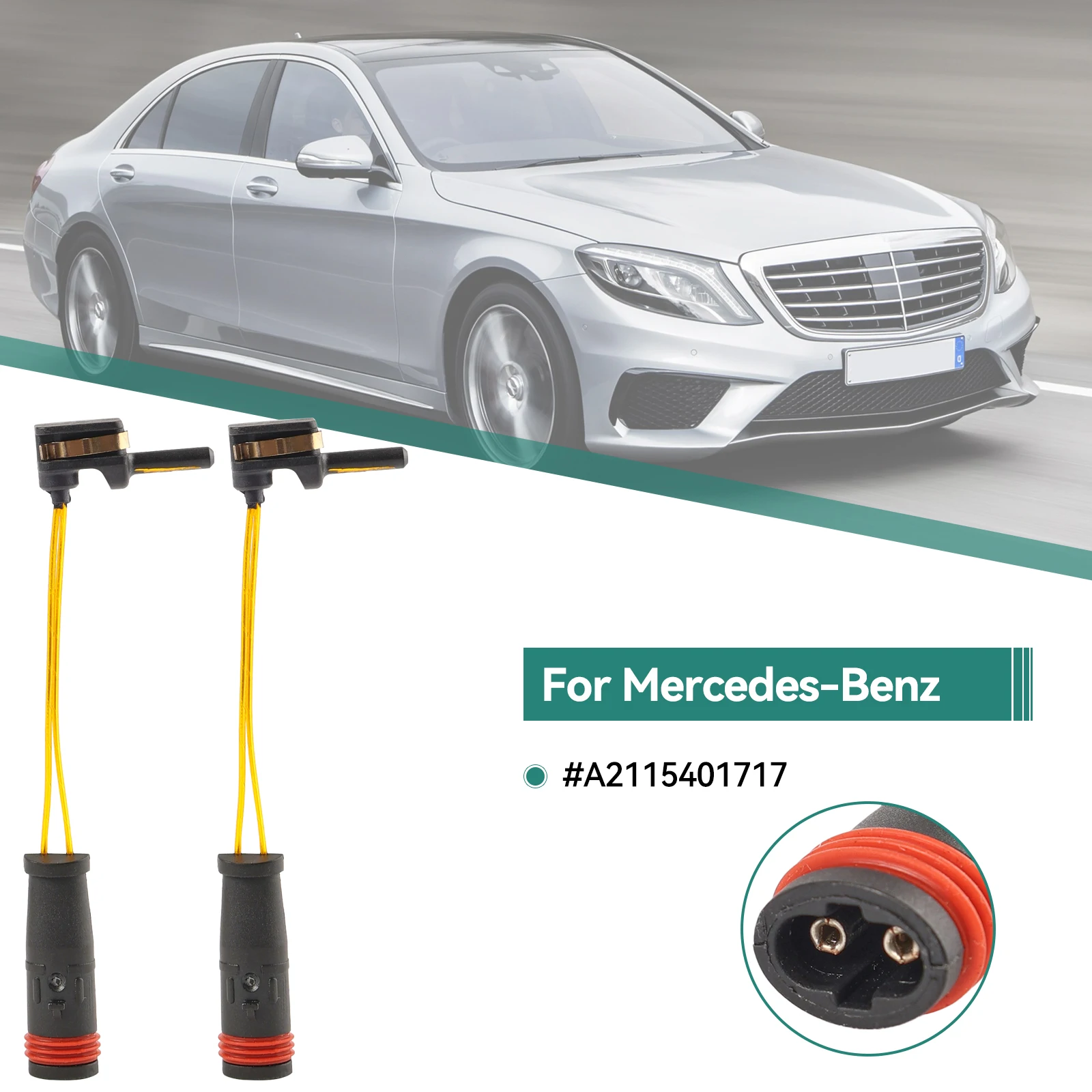 

Датчик износа тормозной колодки для Mercedes Benz W220 W203 W211 W221 W204 W212 2115401717 2205400717 2205400617, 2 шт.
