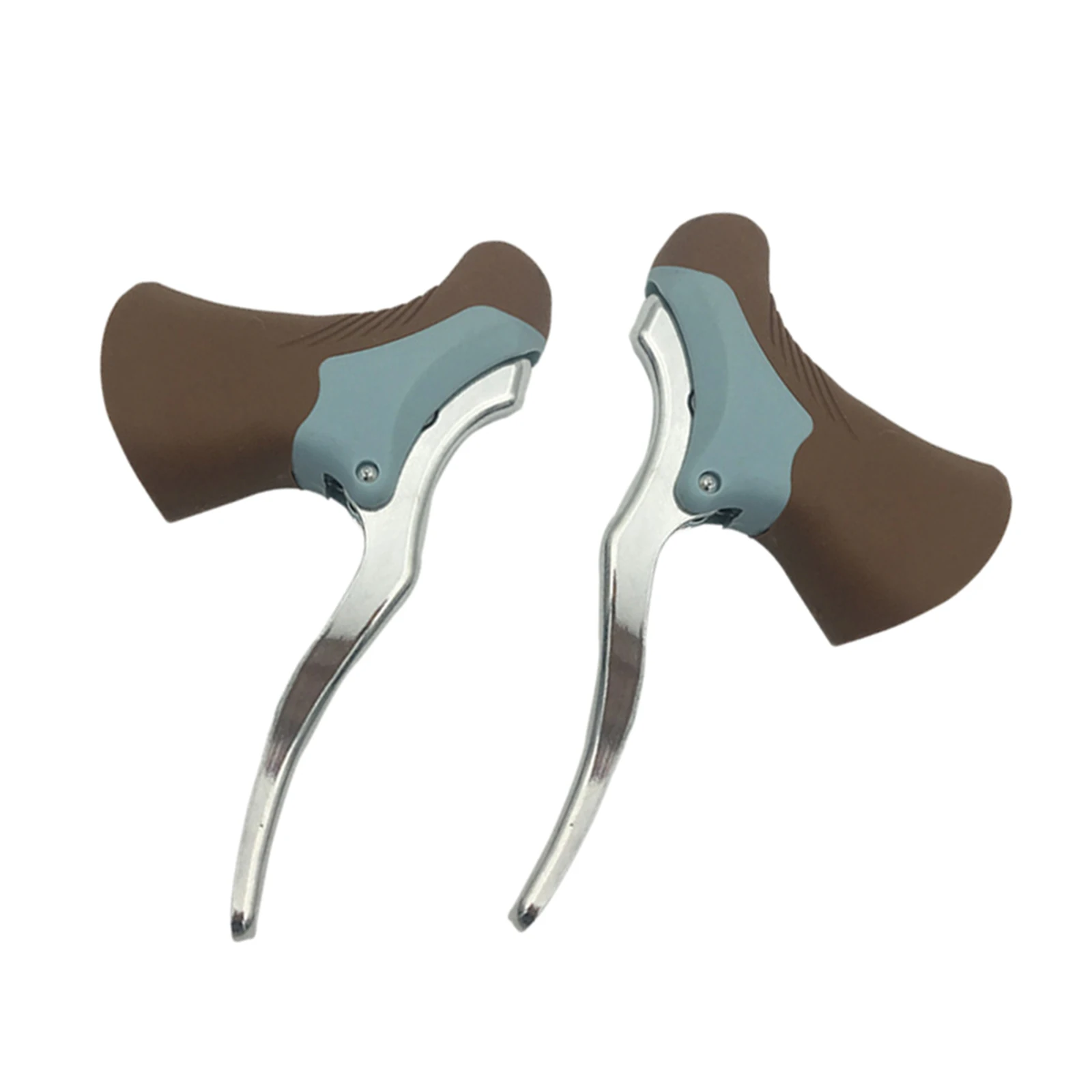 

2x Brown Road Bike Drop Bar Bicycle for Racing Set Fits 22.2- 23.8mm Cycling