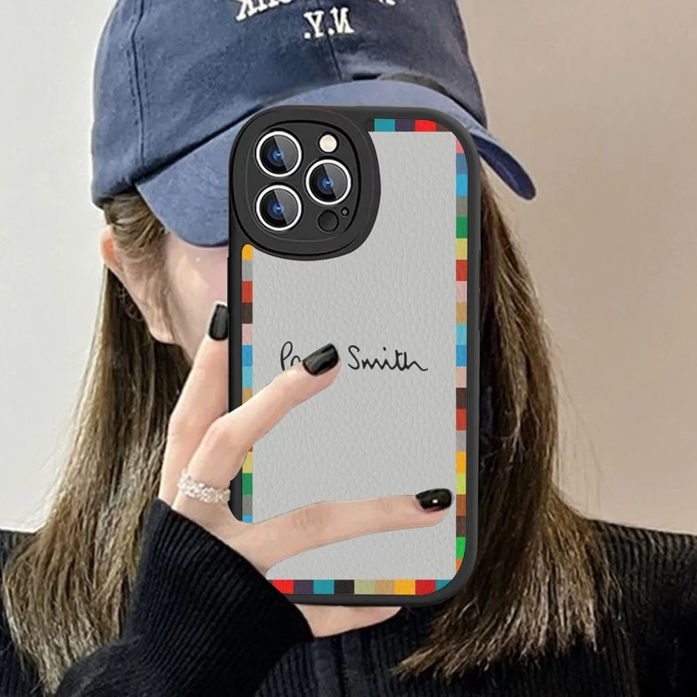 Модный чехол для телефона S-Smith P-Paul из жесткой кожи iPhone 14 13 12 Mini 11 Pro Max Xs X Xr 7 8 Plus Fundas
