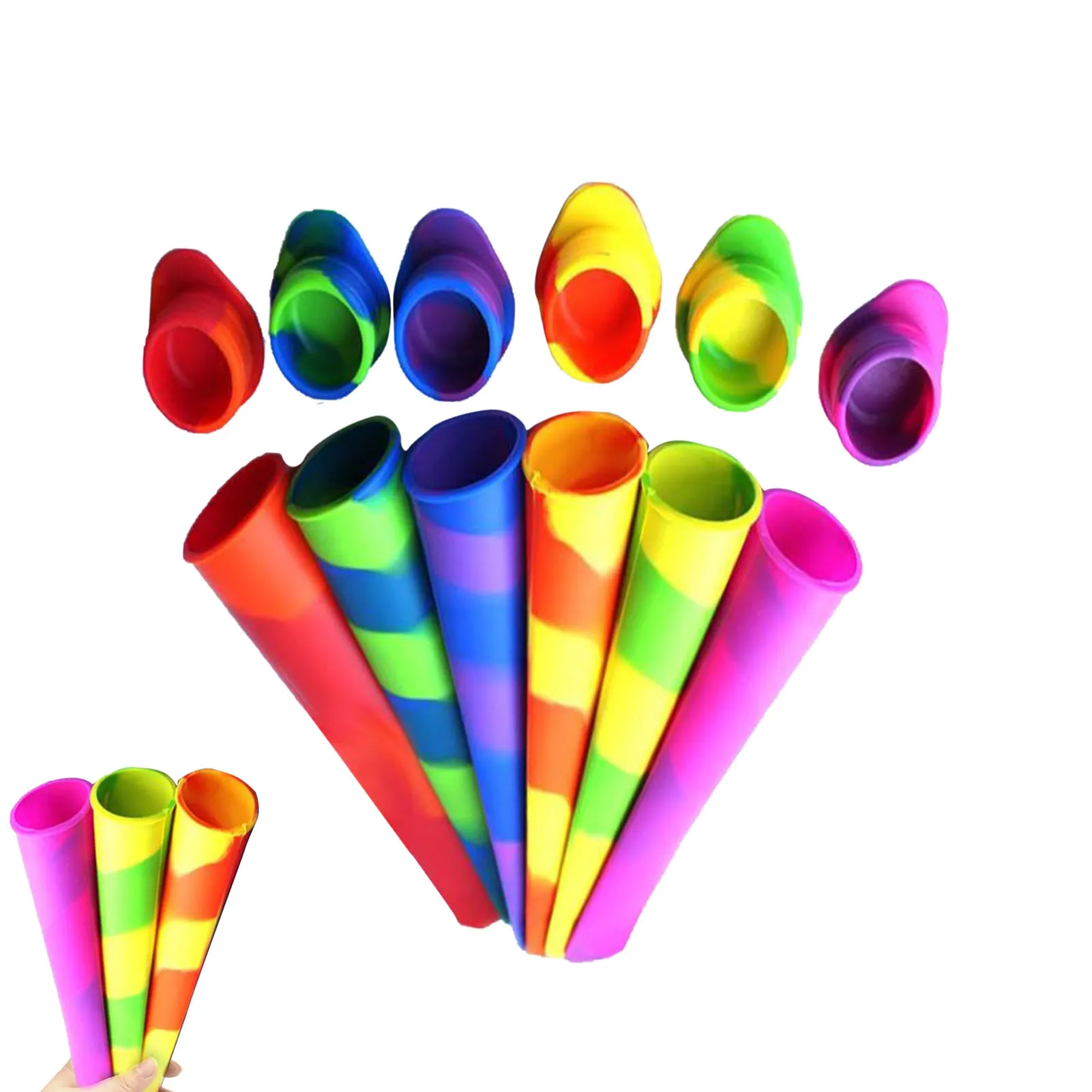 

Color Silicone Sicle Mold Safe And Reliable Multi-Colored Silicone Ice Molds Durable And Reusable Silicone Molds Sicle Maker