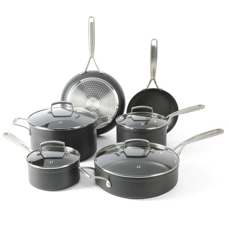 

10-Piece ActivBond® Nonstick Hard Anodized Cookware Set
