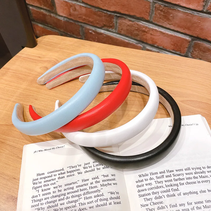 

Korean Candy Color Sponge Headband Trending Girl Solid Color Sweet Thin Headband Simple Hairpin Headwear