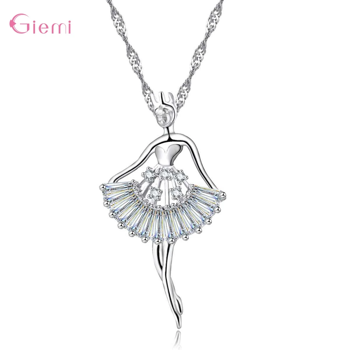 

Pure 925 Sterling Silver Bridal Jewelry Sets For Wedding Accessory Women Heart Cross Cubic Zirconia Necklaces Earring Set