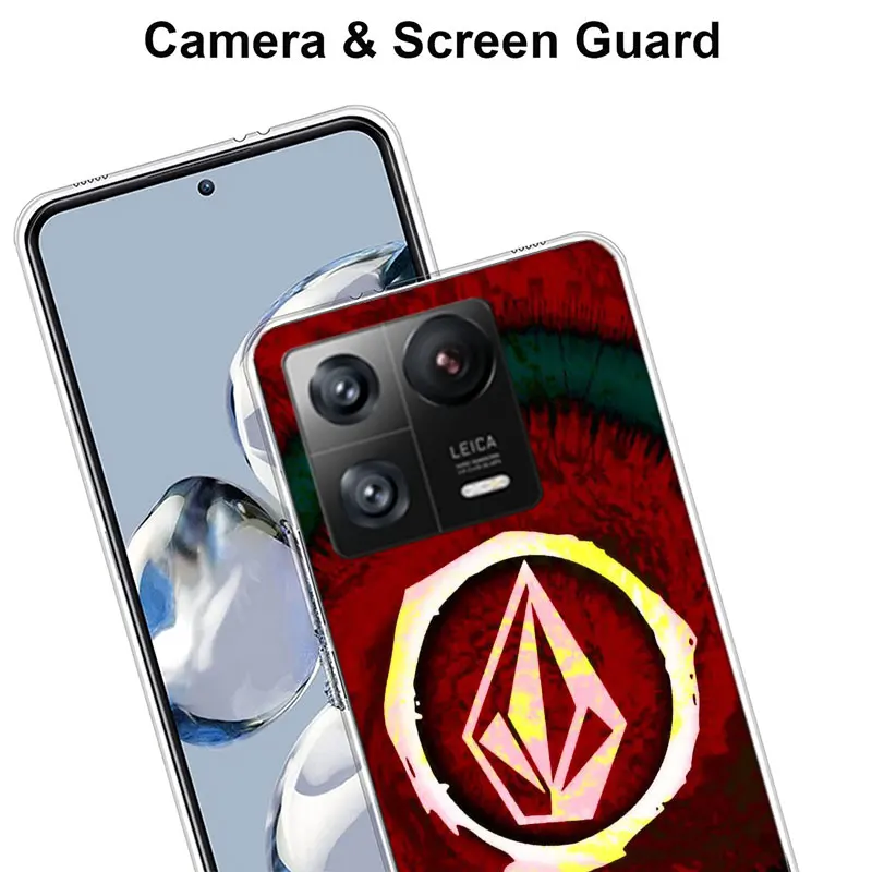 Фото Чехлы с логотипом Volcom для телефона Xiaomi Poco F7 14 11 Ultra 13 15 Pro Mi 12T 12X 11i 12 10 9 8 Lite 11T 10T 9T Pro CC9 Soft Cover №5