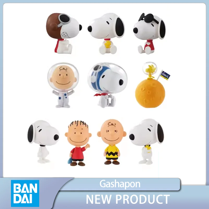 

Миниатюрные украшения BANDAI Gashapon Snoopy, капсульные игрушки, аниме экшн-фигурки, коллекционируемые модели