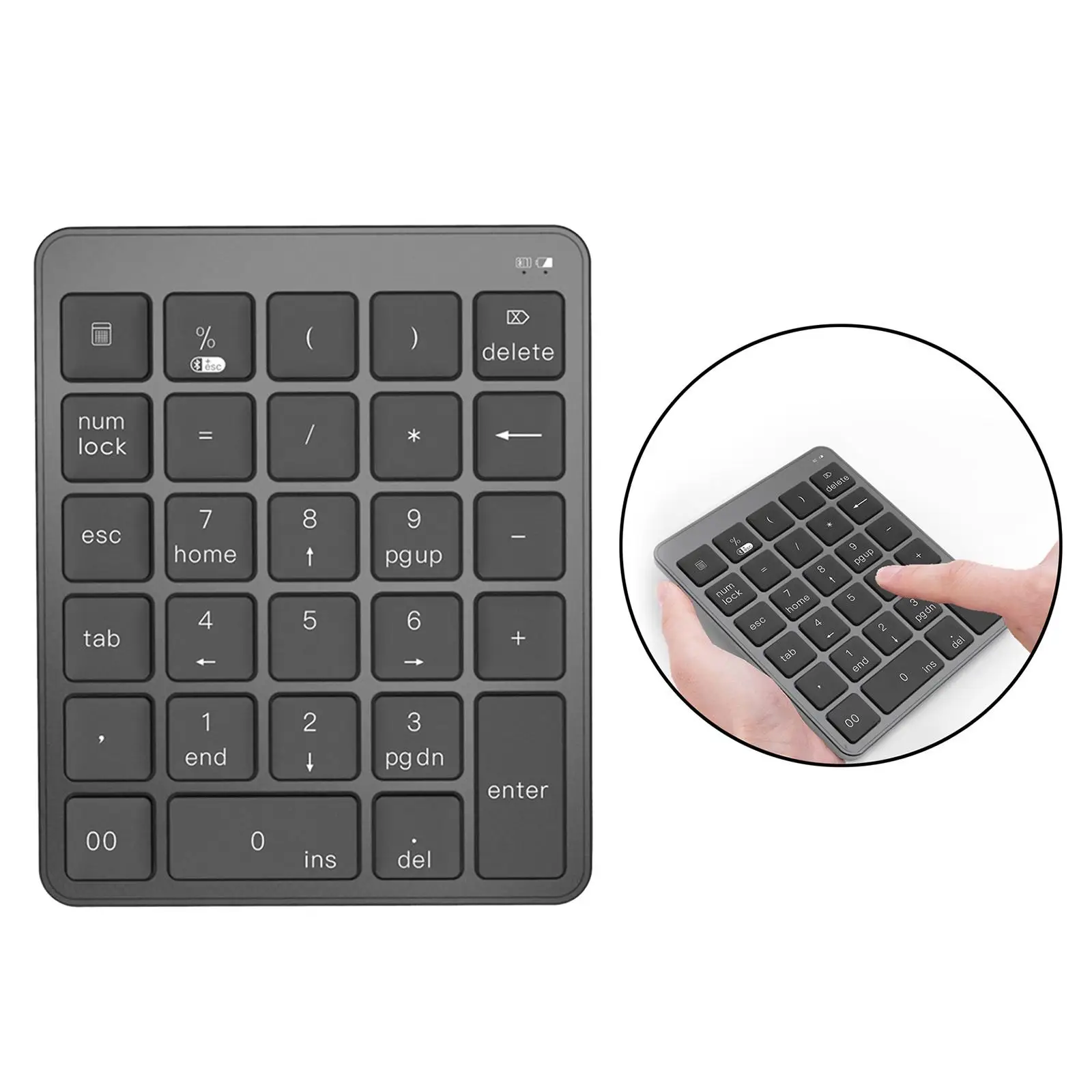 Портативная цифровая клавиатура Number Pad 2: 28-клавишная расширенная клавиатура для ввода финансовых данных в бухгалтерском учете для ноутбуков (art.: 3920daae1b770) - 3920daae1b770