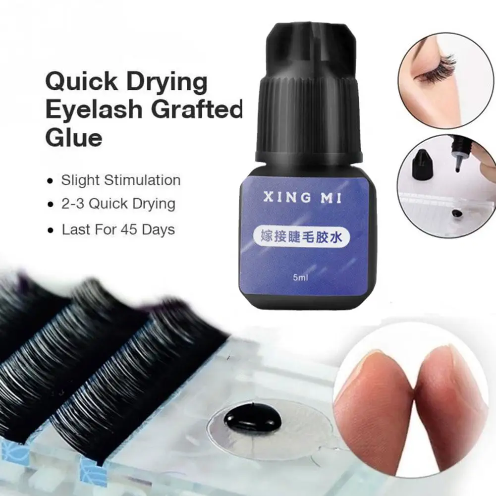 

5ml Grafted Eyelash Practice Glue Beginner Novice Fake Mold Practice False Eyelashes Glue Head Implant A0M9