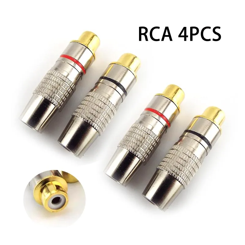

4 шт., разъём RCA «мама» для коаксиального кабеля