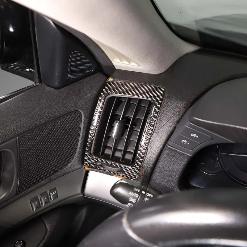 Для Infiniti G25 G35 G37 2007-13 мягкое углеродное волокно автомобильный Кондиционер боковой