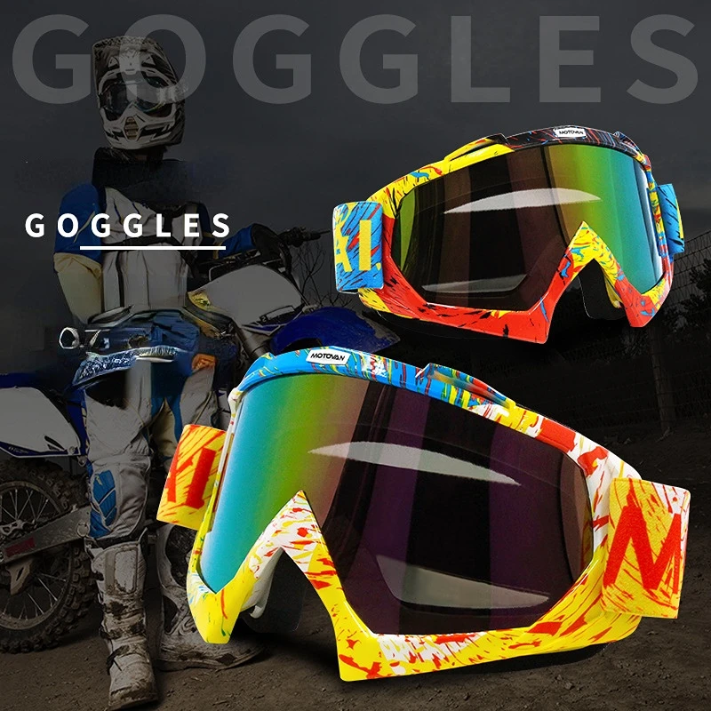New Outdoor Winter Skiing Eyewear Motorcycle Goggles Cycling Off Road Ski Sport Dirt Bike Racing Glasses Fox Motocross Goggles