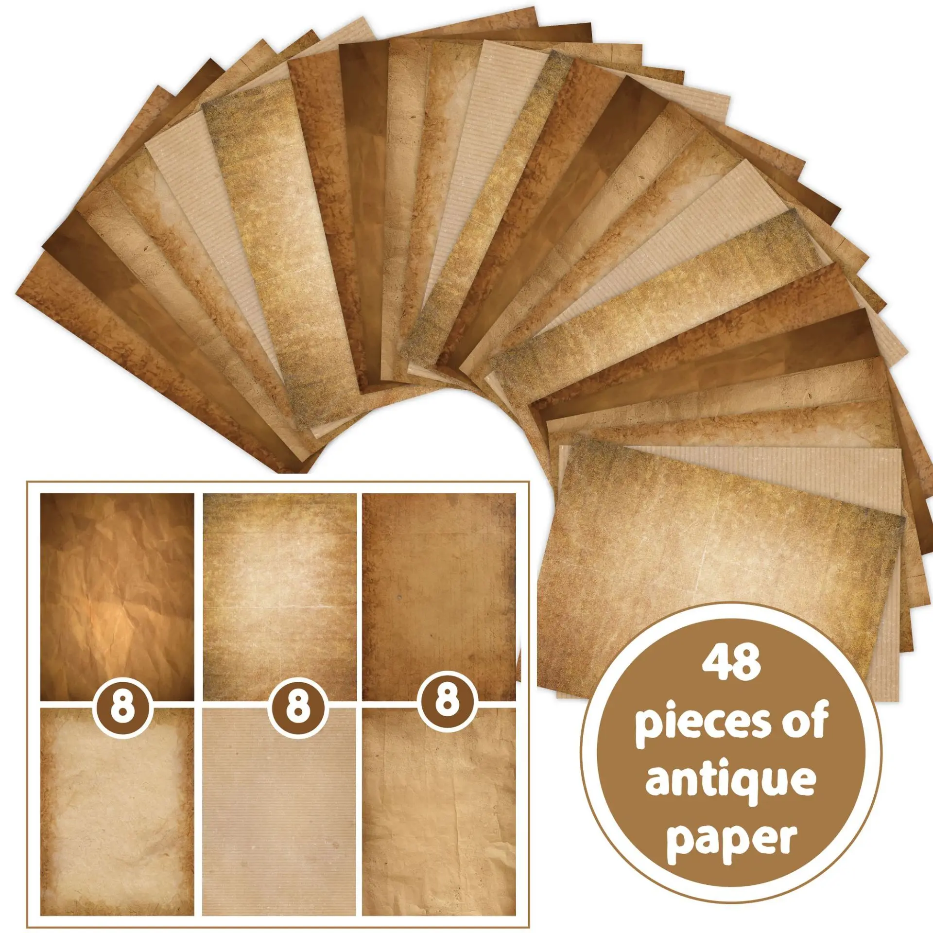 

Двусторонняя бумага формата А4, 48 листов, винтажная дизайнерская бумага для приглашений и букв, сделай сам, украшение для справочника, писчая бумага