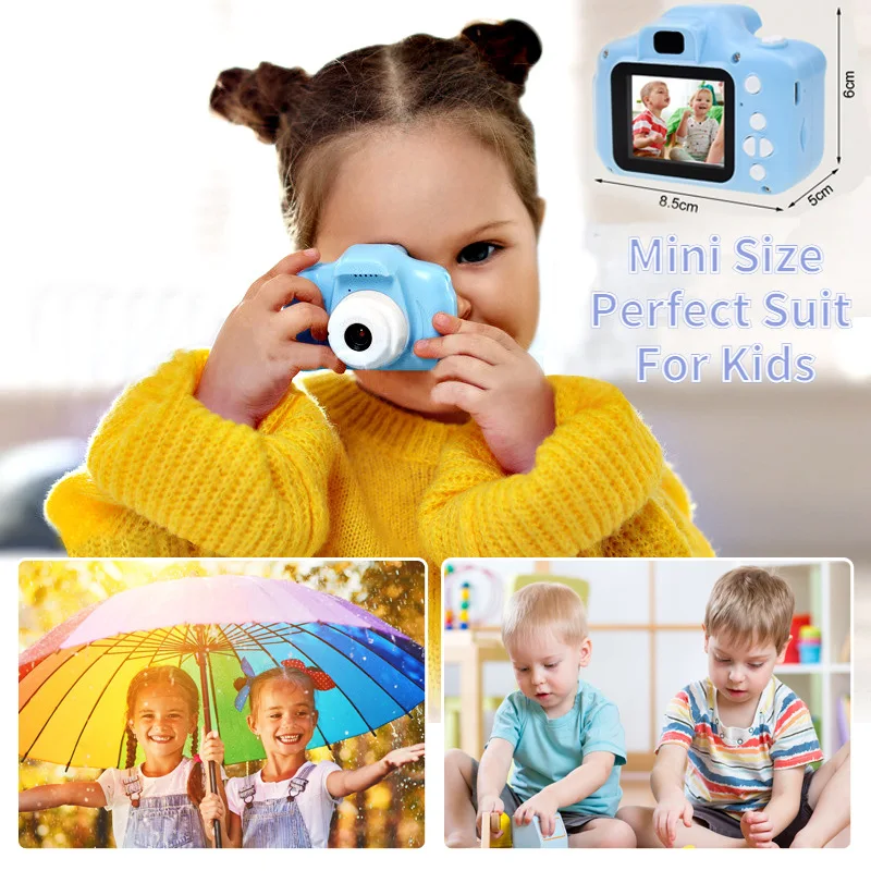 

X2 High-definition Children's Digital Camera Cartoon Camera Cross-border Portable SLR Camera Gift Toy Pink Camera Camera for Kid