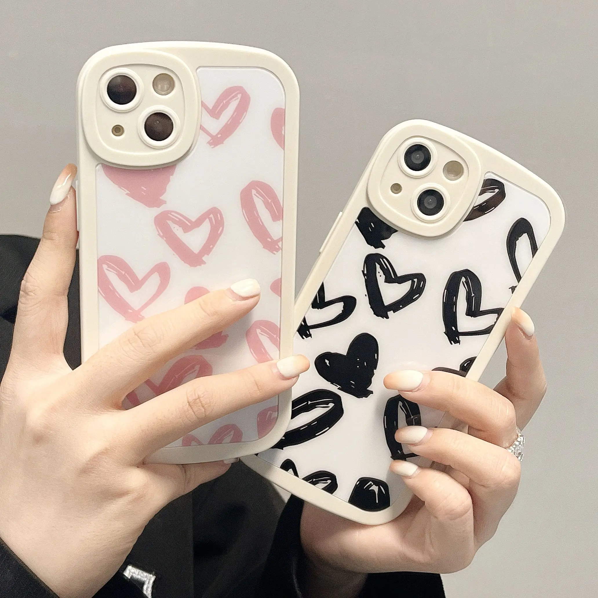 

Love Heart Phone Case for iPhone 11 12 13 mini pro XS MAX 8 7 Plus X XR Cover
