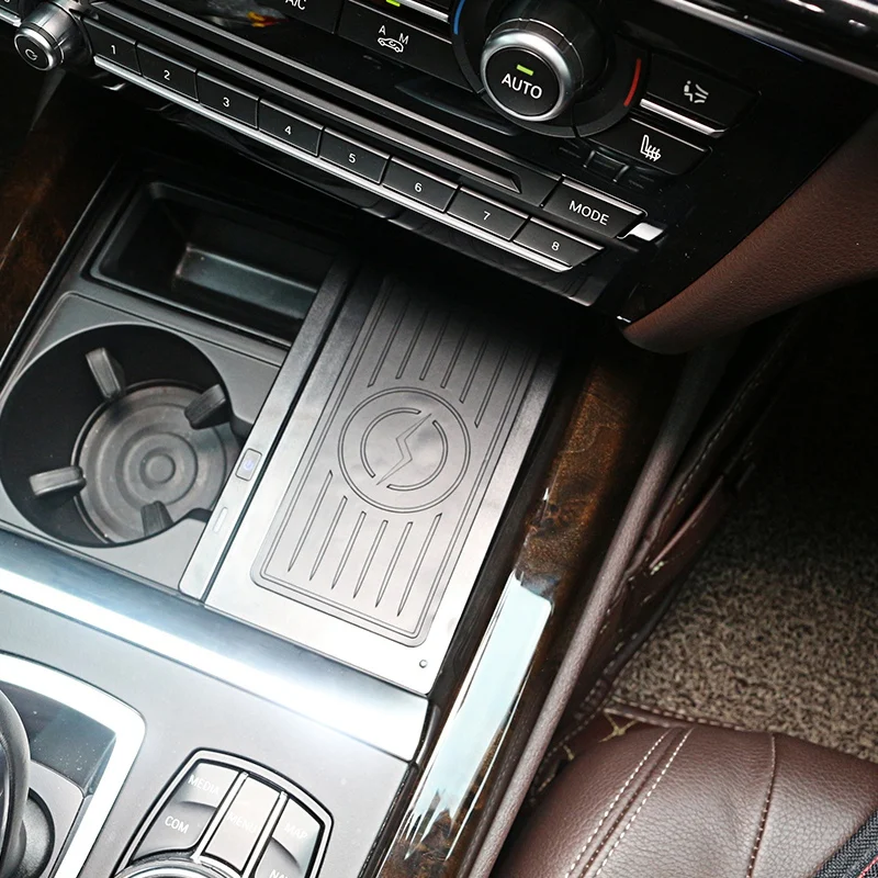 Универсальное беспроводное зарядное устройство Qi 10 Вт автомобильная консоль