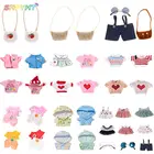 Горячая Распродажа, 30 см, магазин LaLafanfan, одежда в виде утки, медведя, сумки для очков, юбки, свитер, милые плюшевые игрушки, Мультяшные мягкие Аксессуары для кукол, одежда