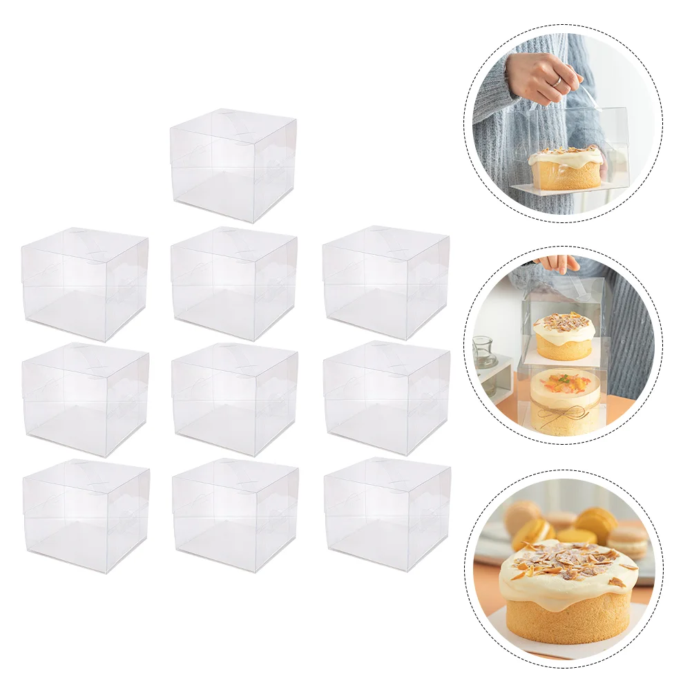 

10pcs Cupcake Boxes Muffin Box Container Decorative Gift Bridal Shower Favor Boxes Birthday Cake Box