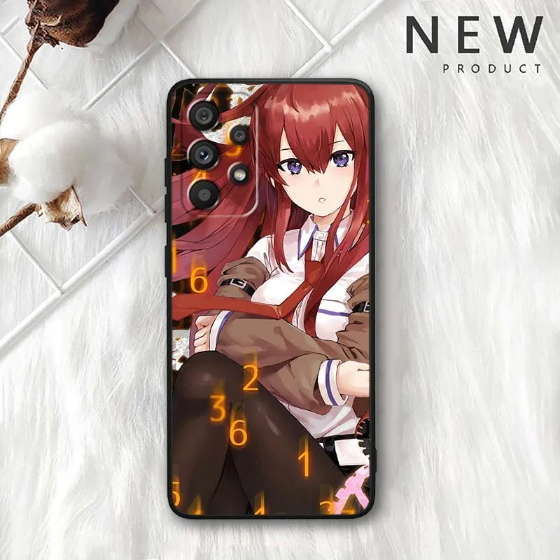 Фото Чехол для телефона Kurisu Makise Anime для Samsung Galaxy A54 A55 A56 A70 A71 A72 A73 J4 J6 M02 M11 M16 M22 A15 A16 A14 A13 №5
