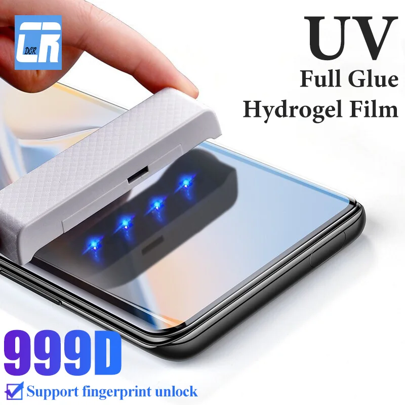 Full Cover UV Hydrogel Film for OnePlus 7 7T 8 9 10 Pro 10R 9RT 9R 8T Screen Protector for OnePlus Ace Nord 2 2T CE 2 Lite N20