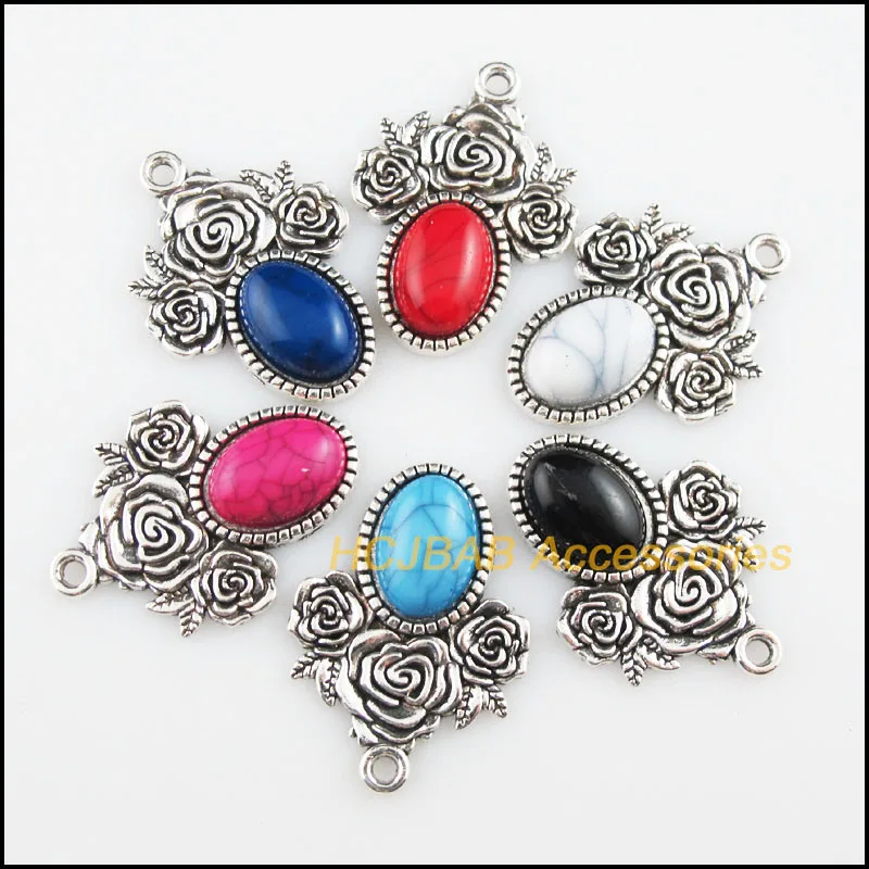 6 шт., акриловые подвески в стиле ретро