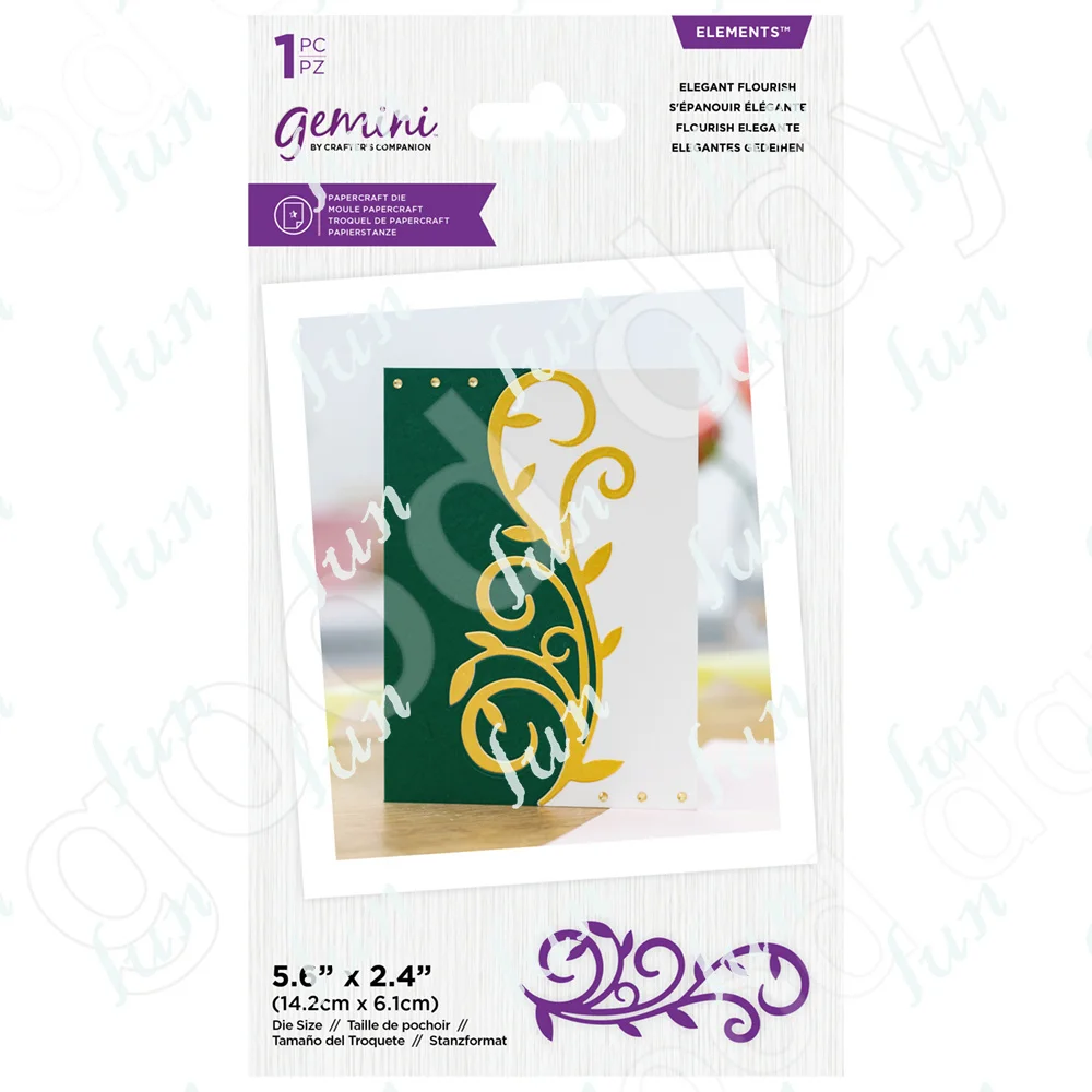 

Elegant Flourish Metal Cutting Dies for Diy Scrapbooking Crafts Dies Cut Stencils Maker Photo Album Template Handmade Decor Mold