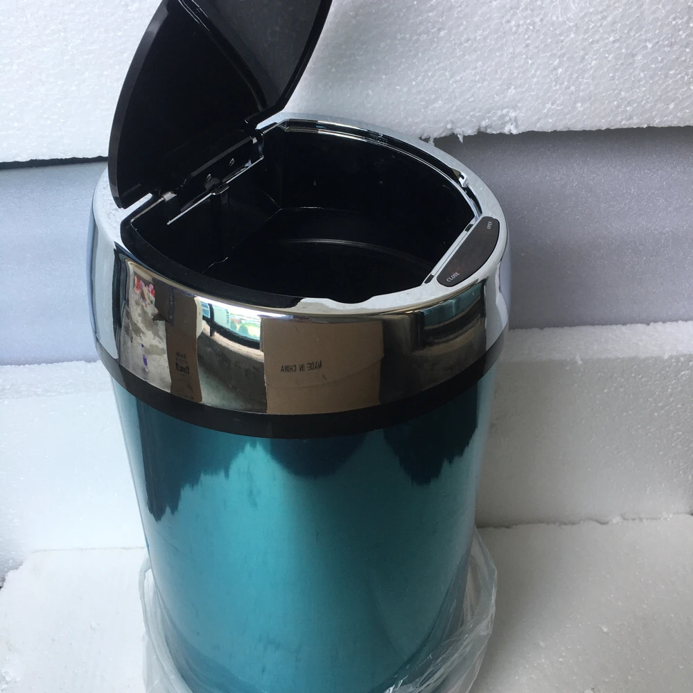 Контейнер для мусора из нержавеющей стали с датчиком 12 л | Дом и сад