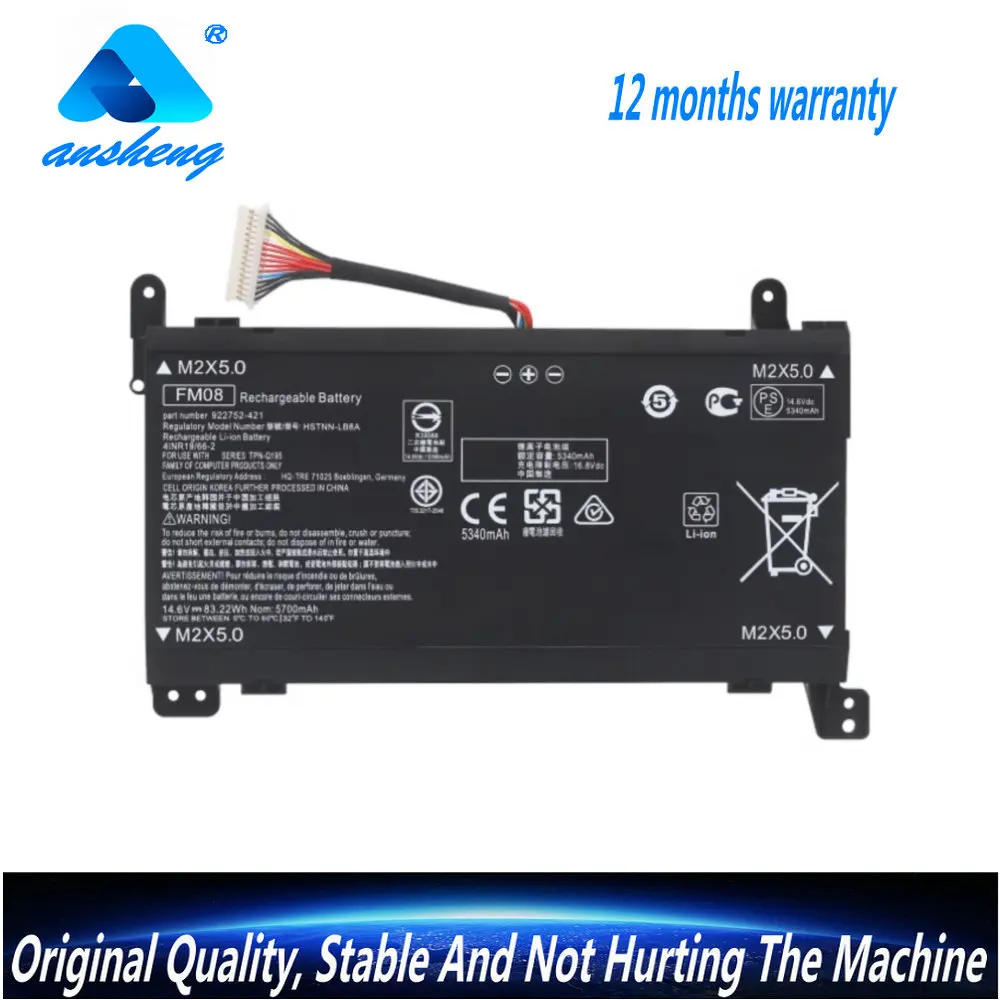 Оригинальный аккумулятор FM08 для ноутбука HP OMEN 17-an013TX 17-an014TX фотосессия 8922753-421 14 6 в