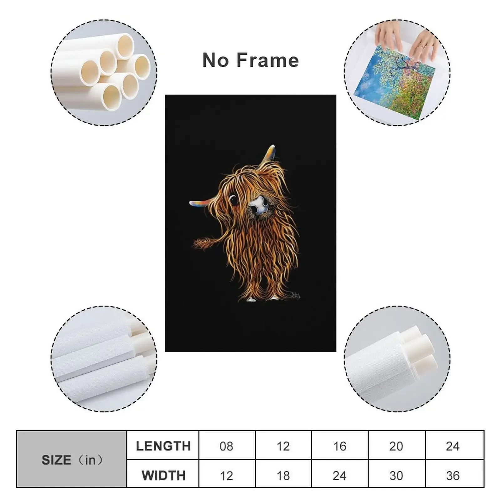 HiGHLaND CoW PRiNT SCoTTiSH ɼoooWeee' BY SHiRLeY MacARTHuR Холст Картина Спальня деко скандинавский