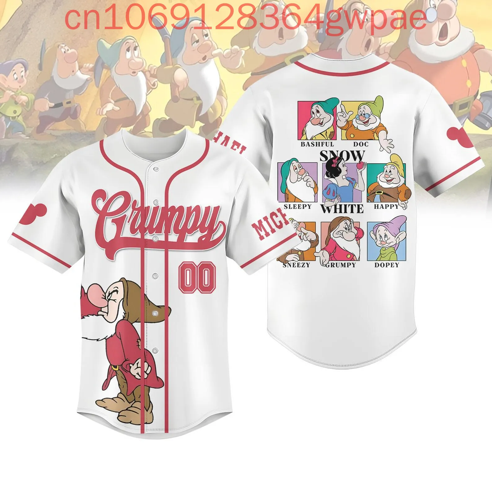Бейсбольный трикотаж с 3D принтом Grumpy Dwarf мужские женские детские повседневные