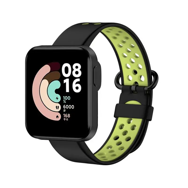 

Dual Color Round Hole Watch Strap For Smart Watch Accessory Breathable Watch Strap Accessory Smart Bracelet Strap Soft