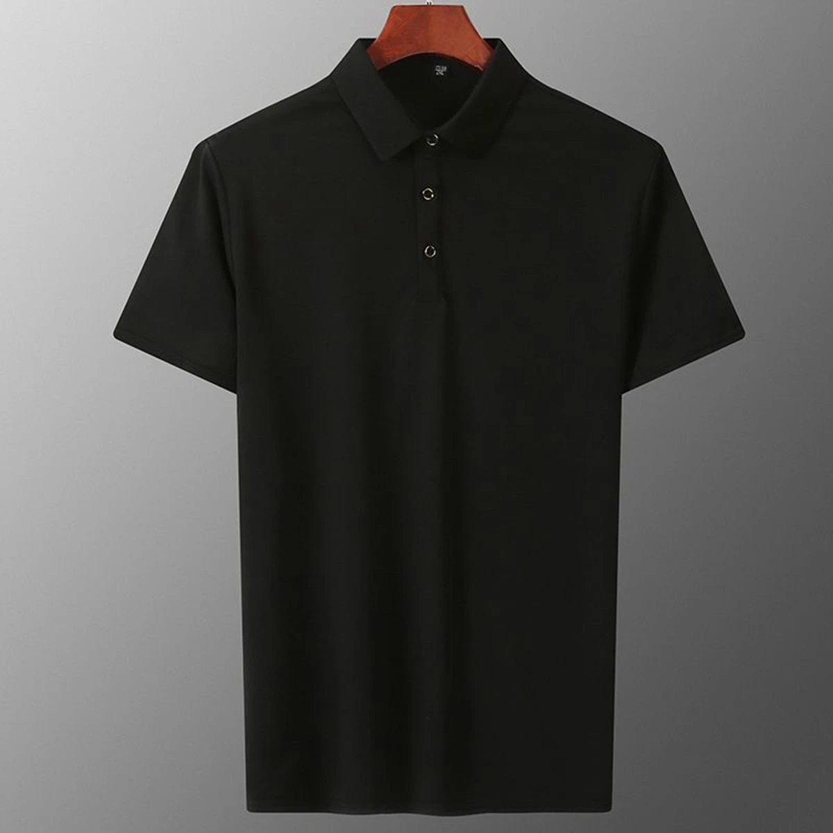 

Рубашка-поло мужская с коротким рукавом, футболка с воротником-стойкой, трендовая одежда с лацканами, весна-лето