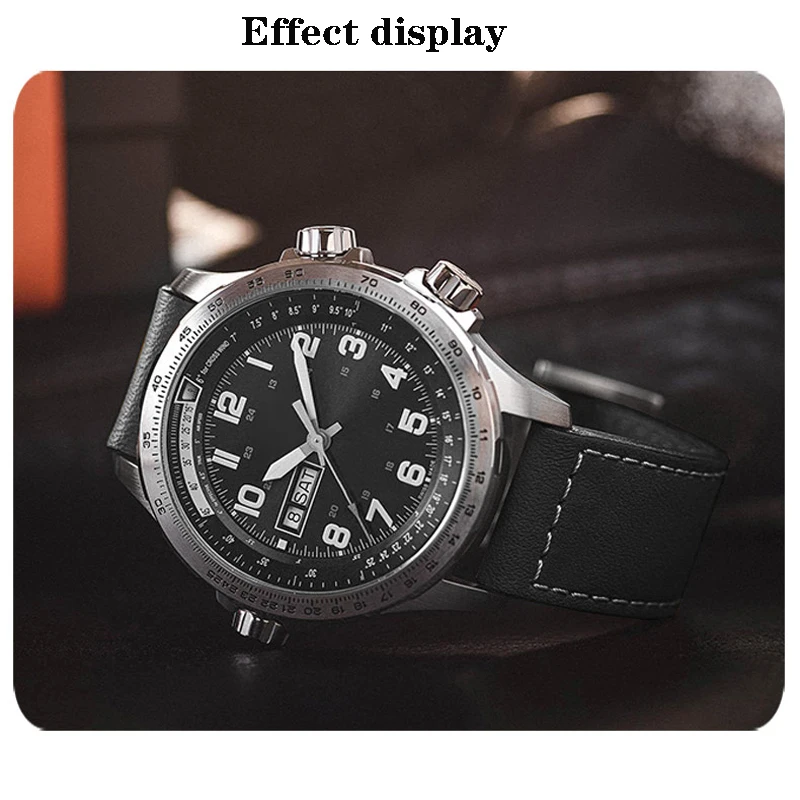Genuine Leather jazz Watch strap For Hamilton Khaki aviation H77616533 H70615733 field Men's WatchBand  Military Style
