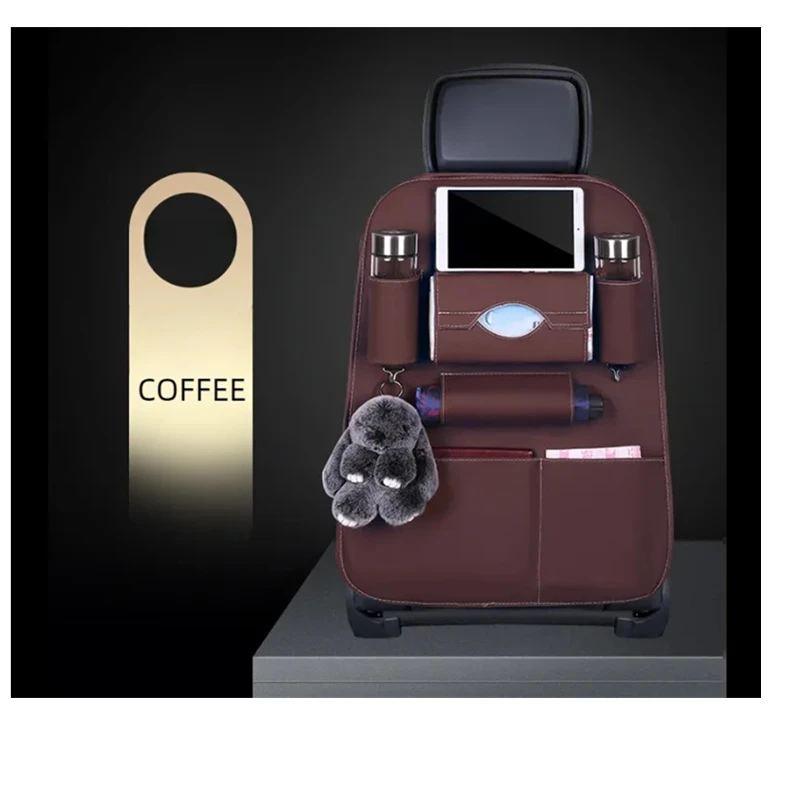 

Универсальный Многофункциональный Органайзер Из Искусственной Кожи Для Хранения На Спинке Сиденья Автомобиля